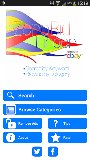 Zero Bid Finder for eBay FREE