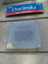 Tablica Ul. Chocimska