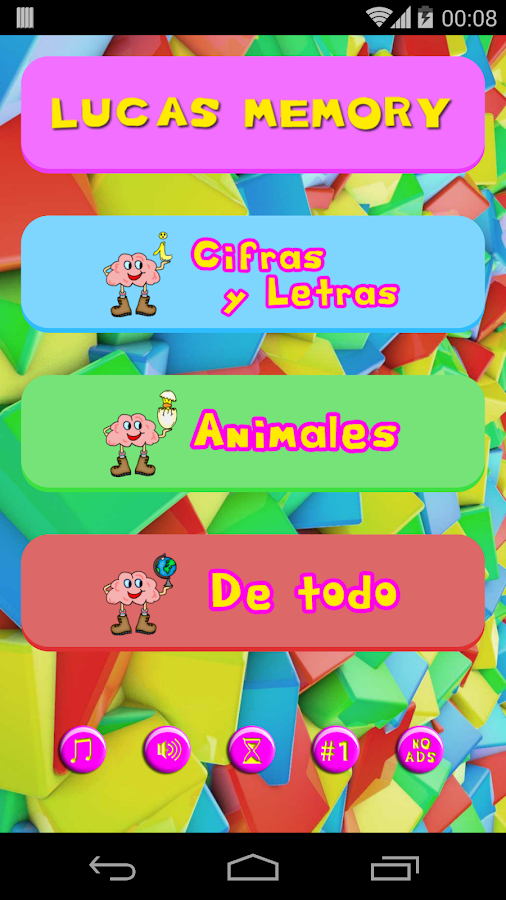 El Juego de Memoria de Lucas - screenshot