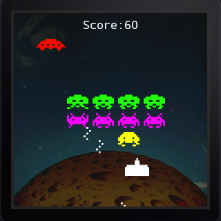 Invaders (Android Wear)- screenshot Invaders (Android Wear)- screenshot