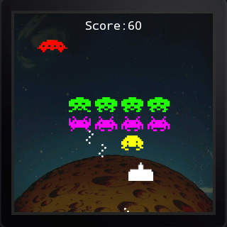    Invaders (Android Wear)- screenshot  