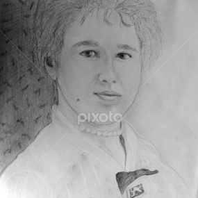 my grandmother was young .. by Dubravka Bednaršek - Drawing All Drawing