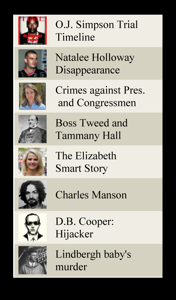 Crime Lists Screen 2
