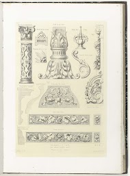 Dertien bouwkundige ornamenten en drie doorsneden