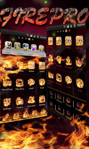 Fire Solo Launcher Theme