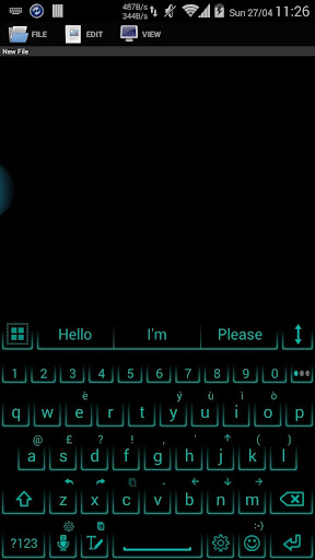 Theme for A.I.type Neon Aqua