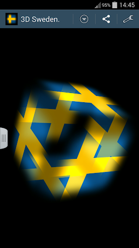 3D Sweden Cube Flag LWP