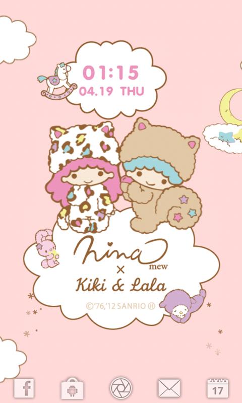 Android application Ninamew × Kiki&amp;Lala LWallpaper screenshort