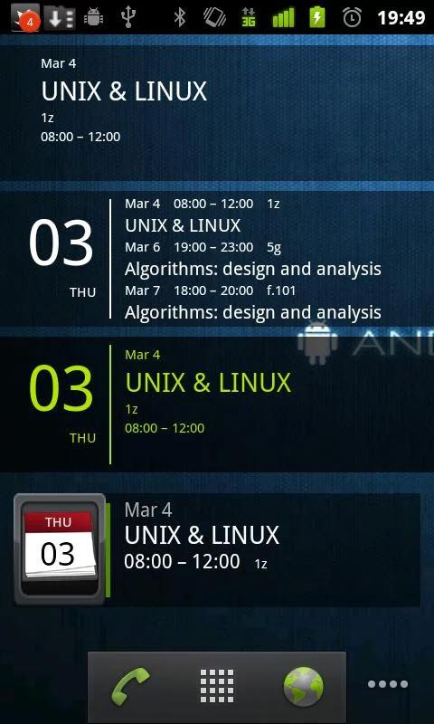 Simple Calendar Widget Pro Screen 2