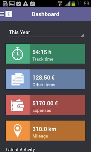 Zervant Time Expense Tracker