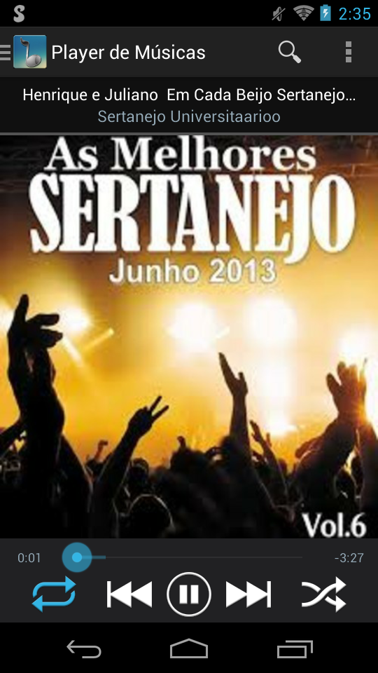 ListenNow - Music Screen 1