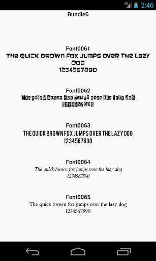 Fonts for FlipFont 6