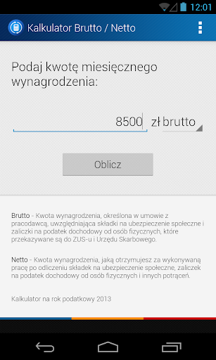 【免費財經App】Kalkulator płac - Brutto/Netto-APP點子