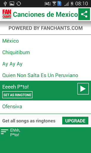 【免費運動App】Mexico - Canciones del Mundial-APP點子