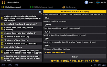 Column Calculator Tablet poster 4