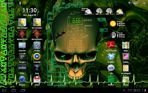 Free Biomechanical Skull Wallpaper APK