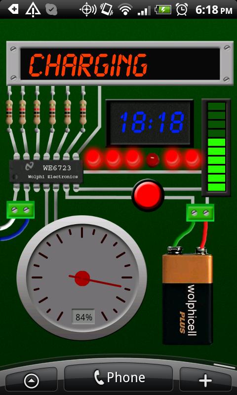 Gadget Battery Wallpaper Screen 1