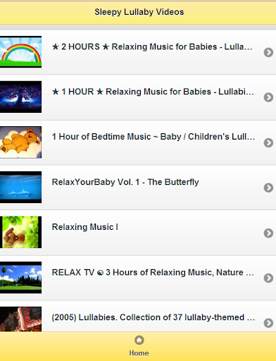 Sleepy Lullaby Videos