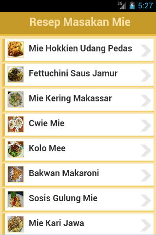 Resep Mie