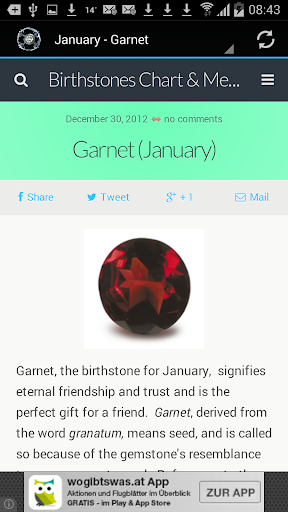 【免費娛樂App】Birthstones Chart and Meanings-APP點子