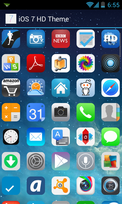 iOS 7 HD Apex / Nova Theme - screenshot