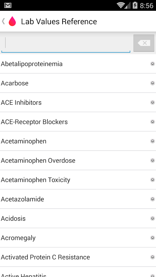    Lab Values Reference Pro- screenshot  