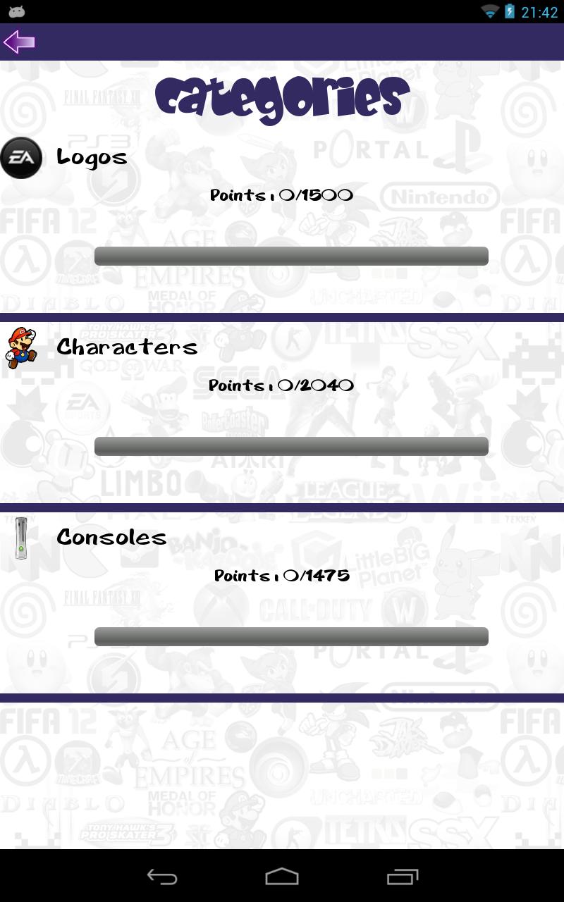 Games Quiz Screen 2