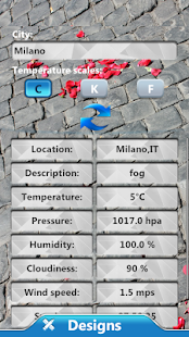 Free Rose Clock Weather Widget APK