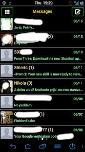 GoSMS Pro Neon theme Screenshots 0