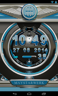 Digi Clock Widget Lightblue St - náhled