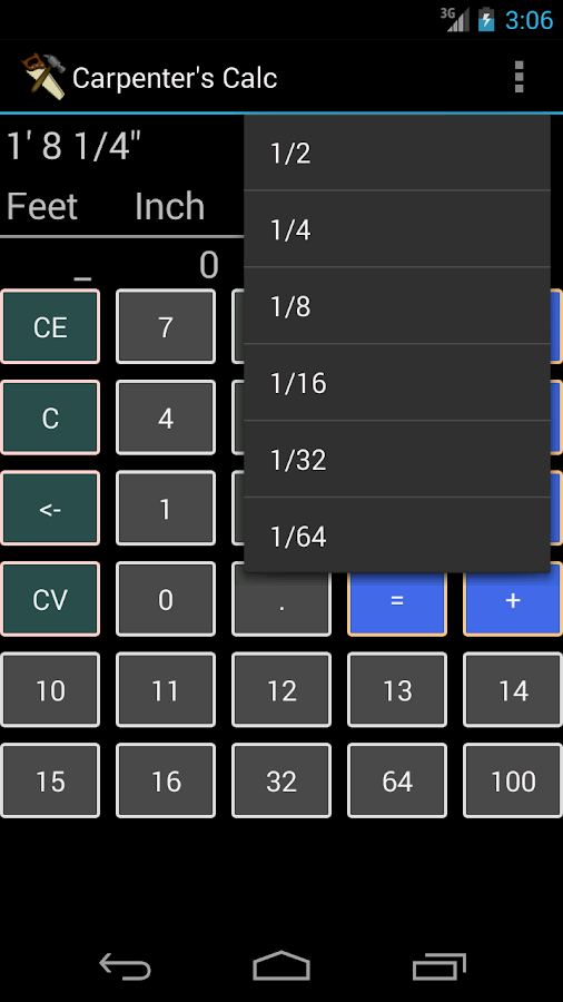 Carpenter's Calculator Android Apps on Google Play