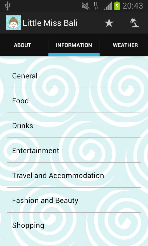 Android application Little Miss Bali screenshort