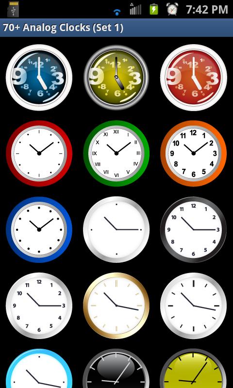 70+ Analog Clocks (Set 1) Screen 3