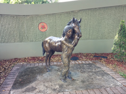 The Girl and the Horse Sculpture