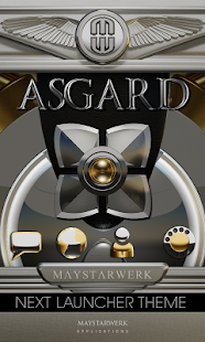 Next Launcher Theme Asgard 3D - náhled