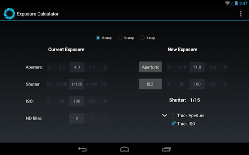 Exposure Calculator - Android Apps on Google Play