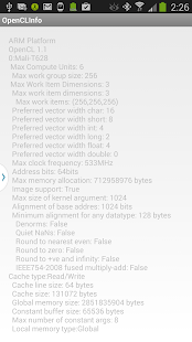 OpenCL information