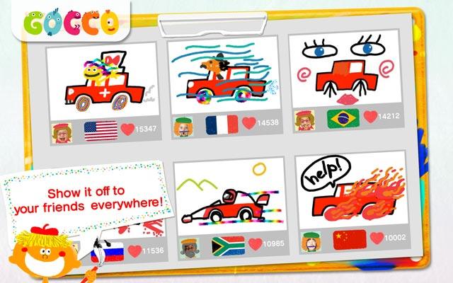 Android application Gocco Doodle - Paint&Share screenshort