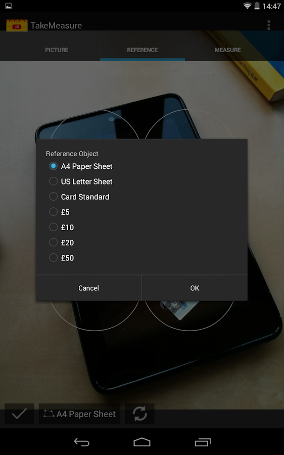    TakeMeasure- screenshot  