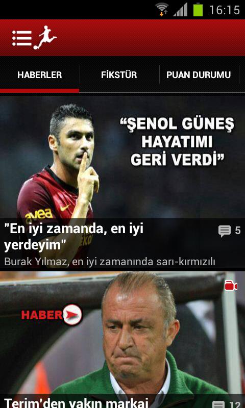 Android application beIN SPORTS TR screenshort