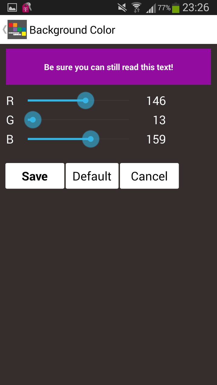 Checkbook Genius 3 App Screen 2