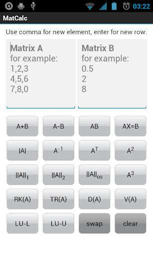 Matrix Calculator