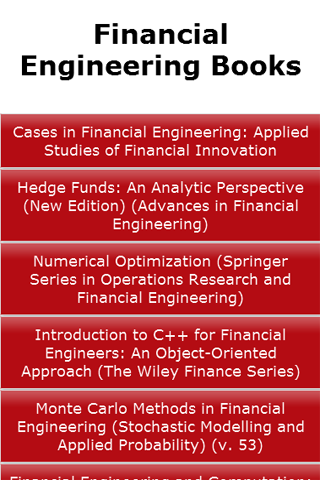 Financial Engineering Books