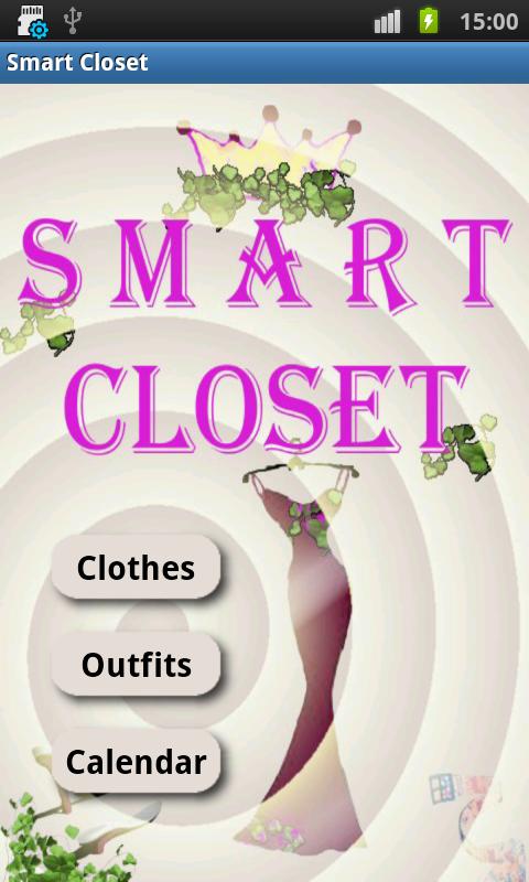 Android application Smart Closet screenshort