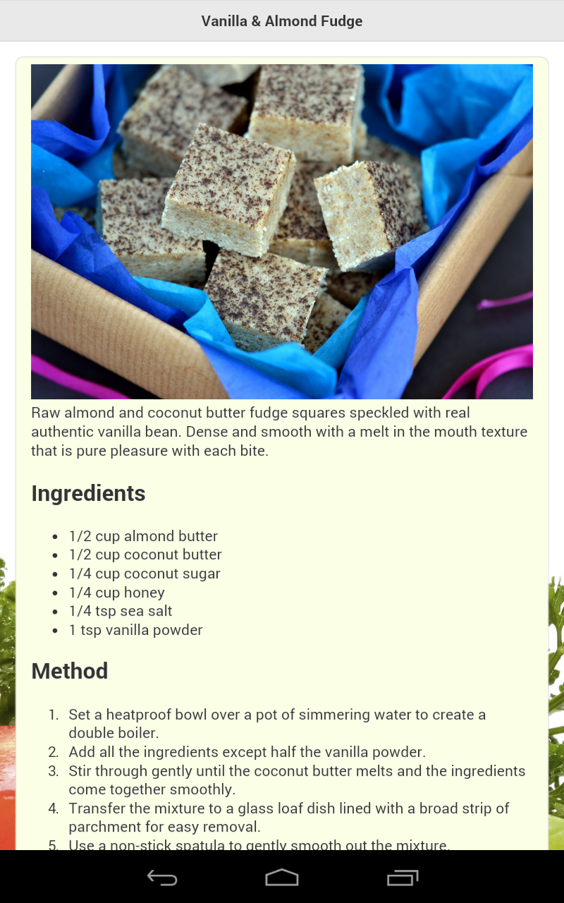 Vegetarian Recipe Finder Screen 3