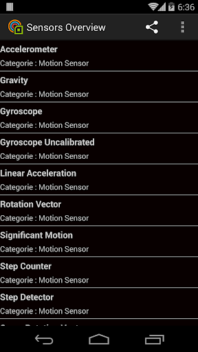 Sensors Overview