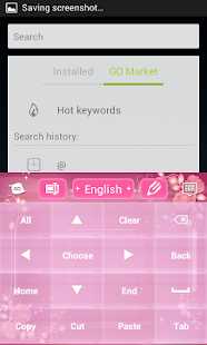 Pink Keyboard Rose Theme - screenshot thumbnail