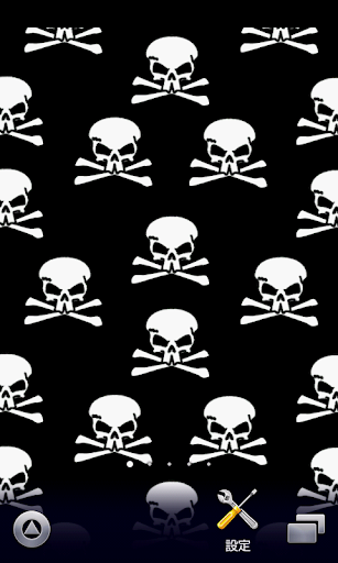 skull wallpaper black