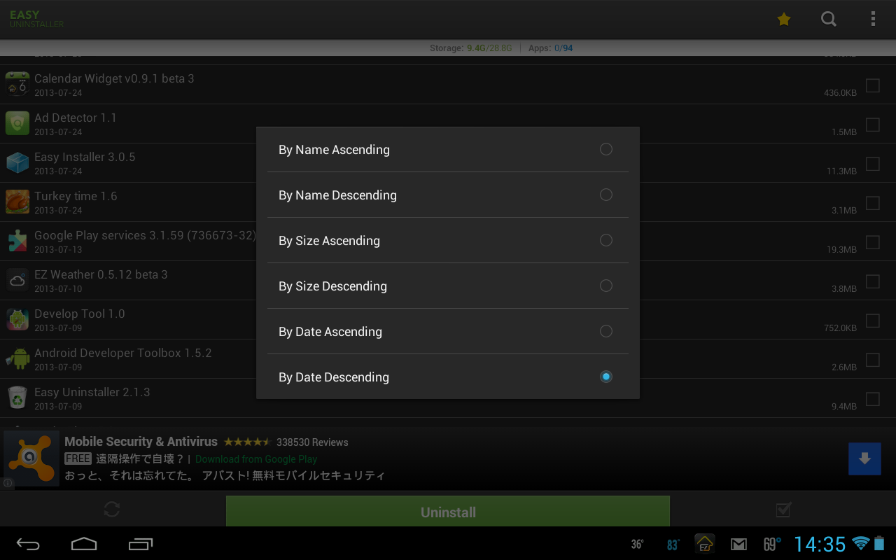 Easy Uninstaller Android
