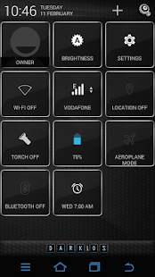 iOS Dark CM11 theme - screenshot thumbnail
